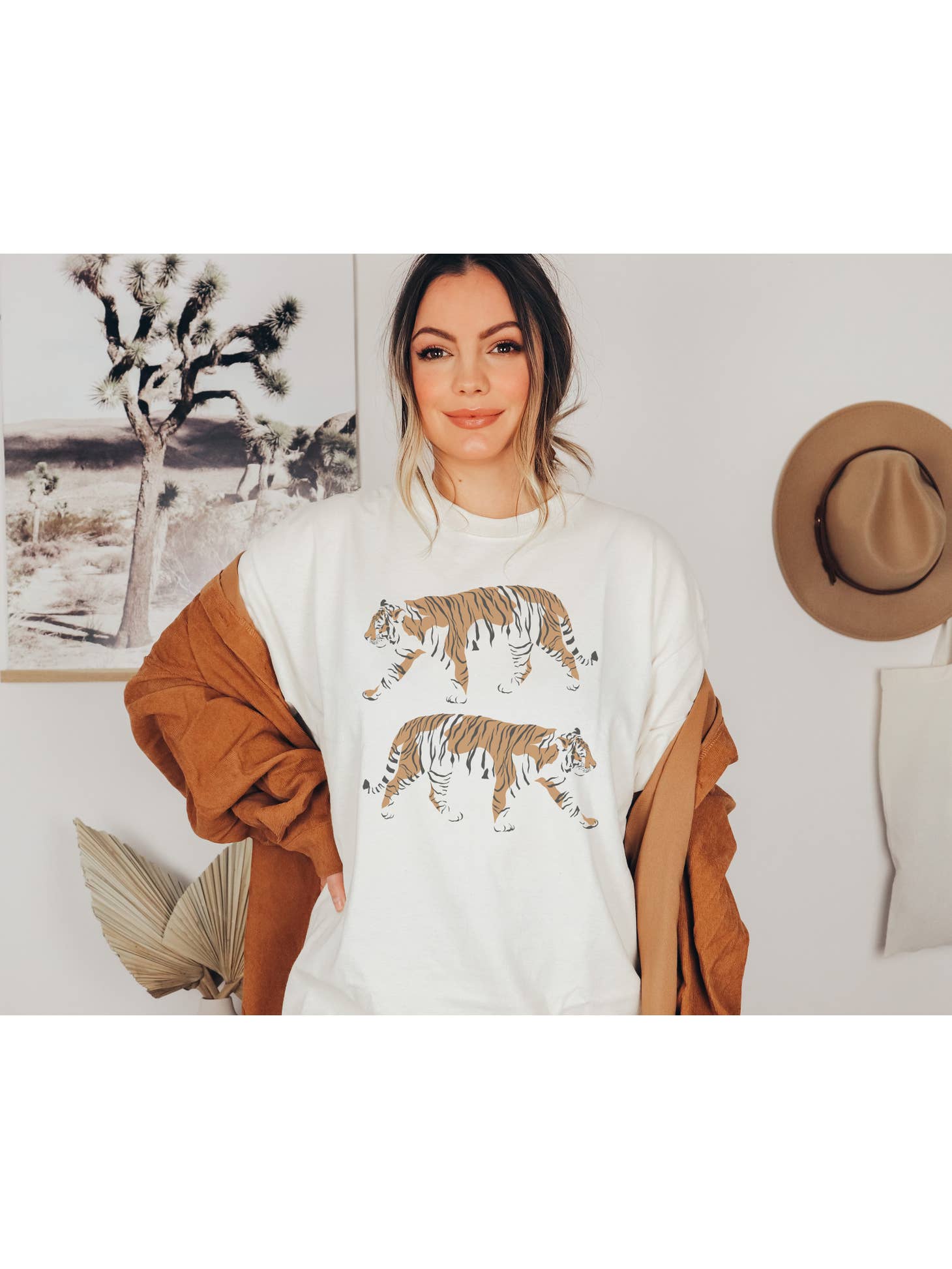 Double Tiger Retro Boho Tee