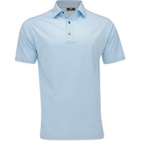 FootJoy Heather Stripe Self Collar Previous Season Apparel Style Shirt in Lake Blue