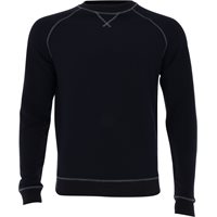 FootJoy Lifestyle Collection French Terry Crewneck Sweatshirt Previous Season Apparel Style Outerwear in Navy