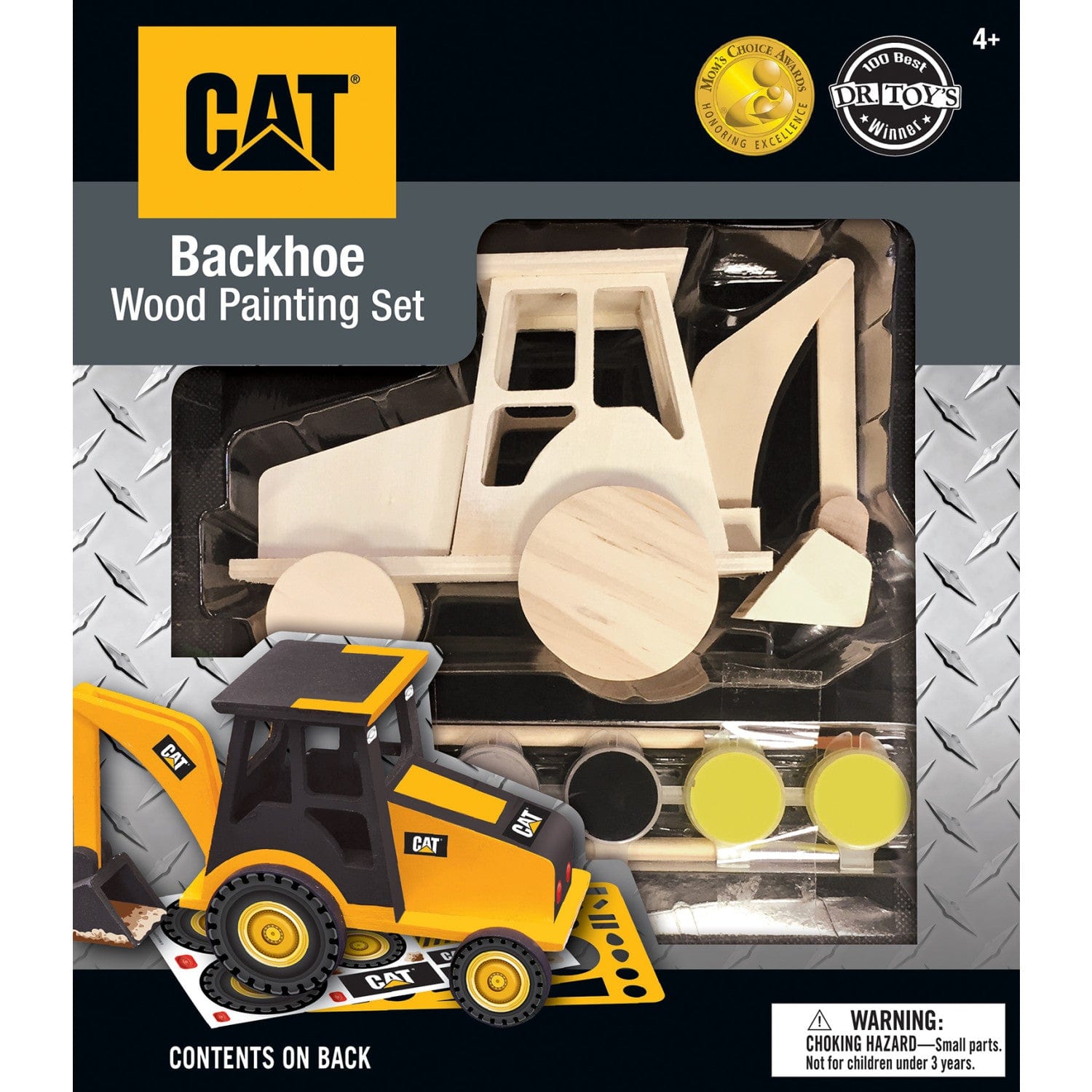 CAT – Caterpillar Backhoe Wood Craft & Paint Kit