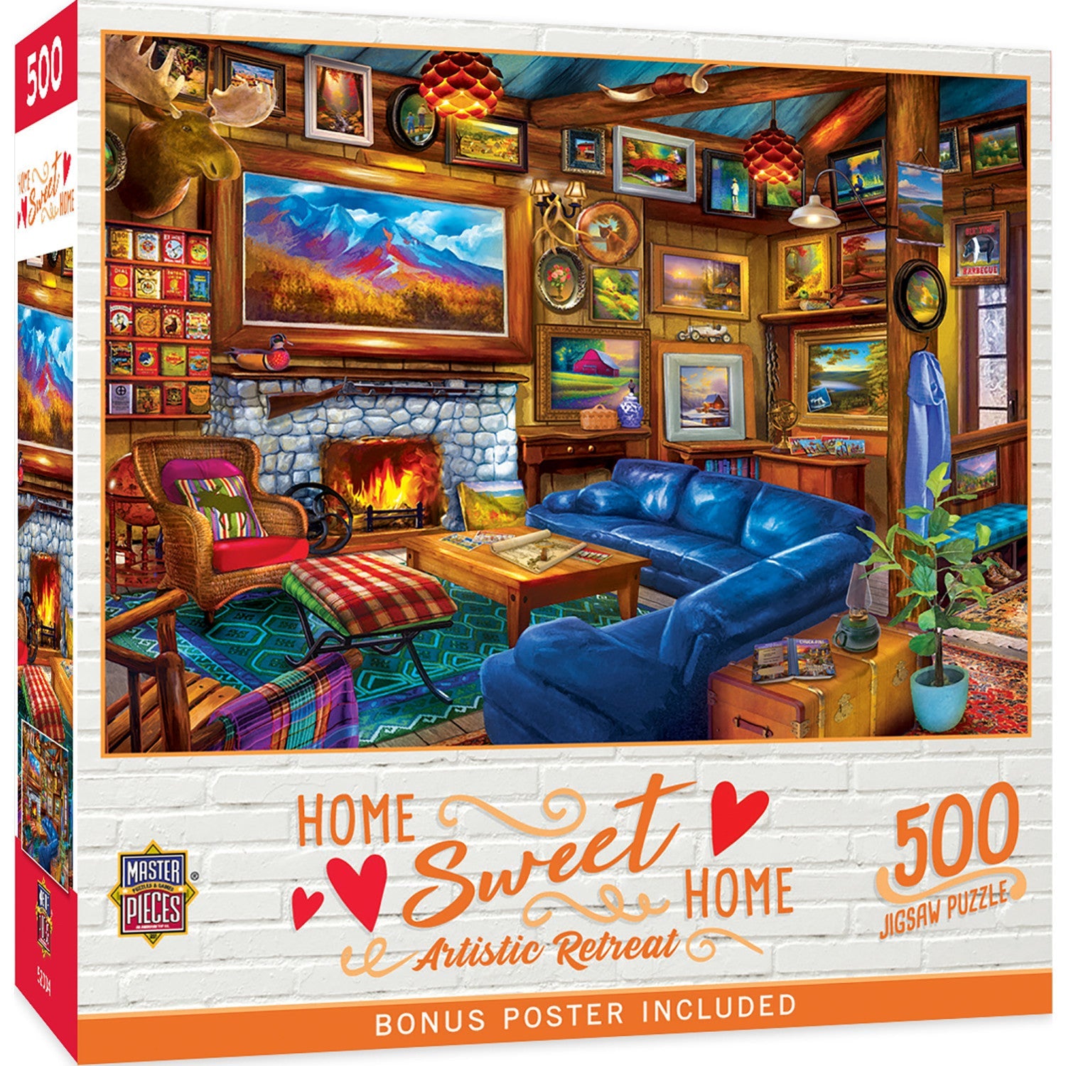 Home Sweet Home – Artistic Retreat 500 Piece Jigsaw Puzzle