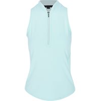 Ladies Greyson Sleeveless Vesta Mock Neck Top Shirt in Aurora