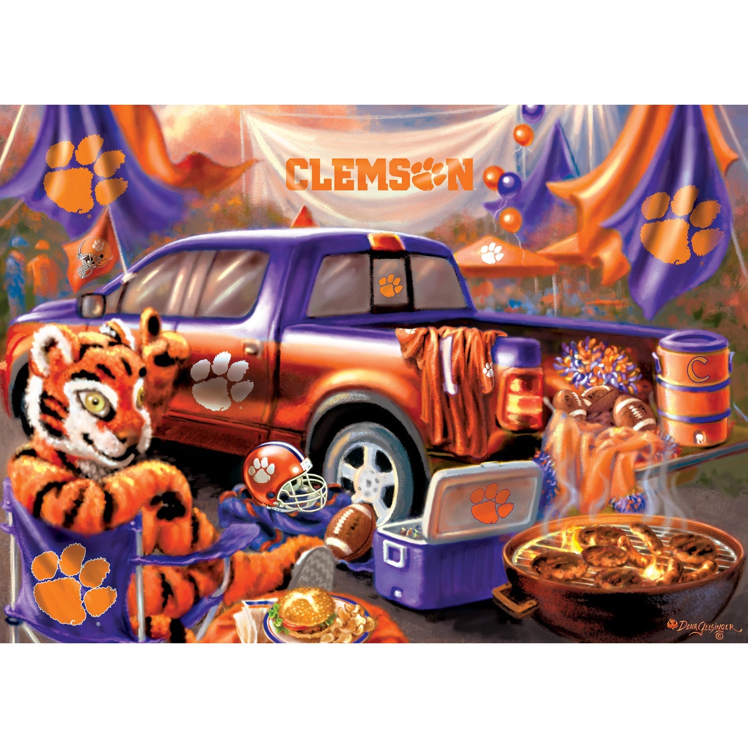 Clemson Tigers – Gameday 1000 Piece Jigsaw Puzzle