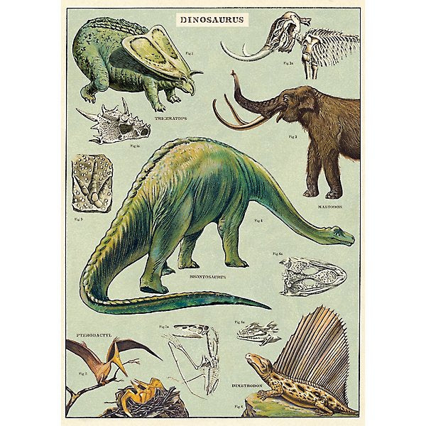 Cavallini – Vintage Poster – Dinosaurs