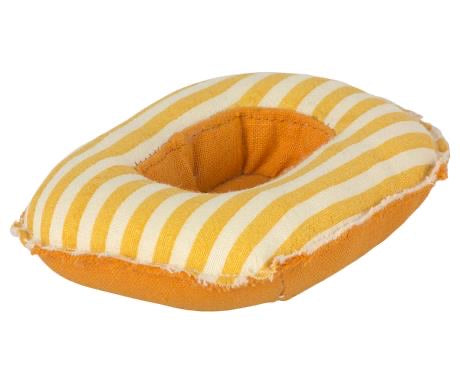 Maileg – Rubber Boat, Small Mouse – Yellow Stripe