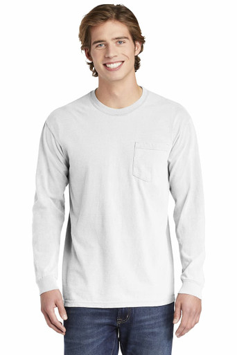 Comfort Colors 4410 Heavyweight Ring Spun Long Sleeve Pocket Tee