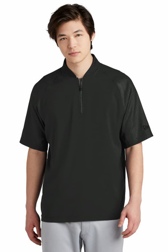 New Era NEA600 Cage Short Sleeve 1/4 Zip Jacket