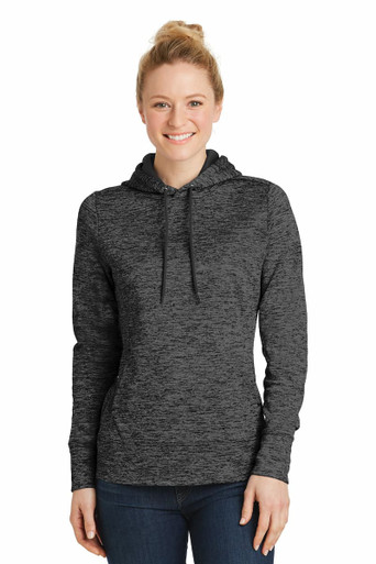 Sport-Tek LST225 Ladies PosiCharge Electric Heather Fleece Hooded Pullover