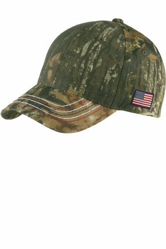 Port & Company C909 Port Authority Americana Contrast Stitch Camouflage Cap