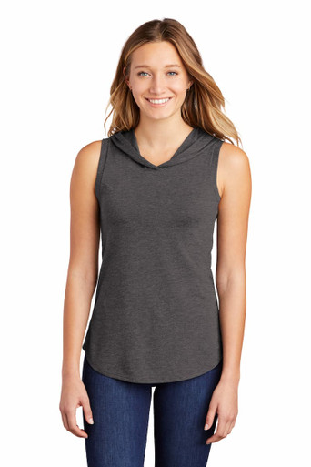 District DT1375 Women’s Perfect Tri Sleeveless Hoodie