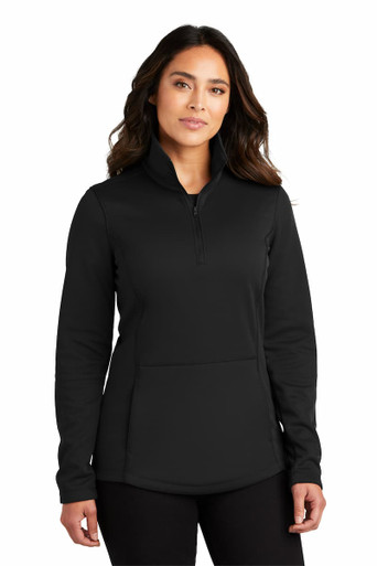 Port Authority L804 Ladies Smooth Fleece 1/4 Zip