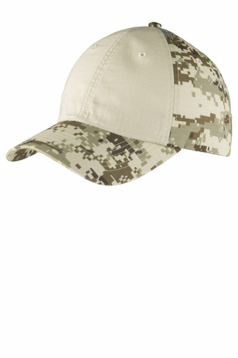 Port Authority C926 Colorblock Digital Ripstop Camouflage Cap