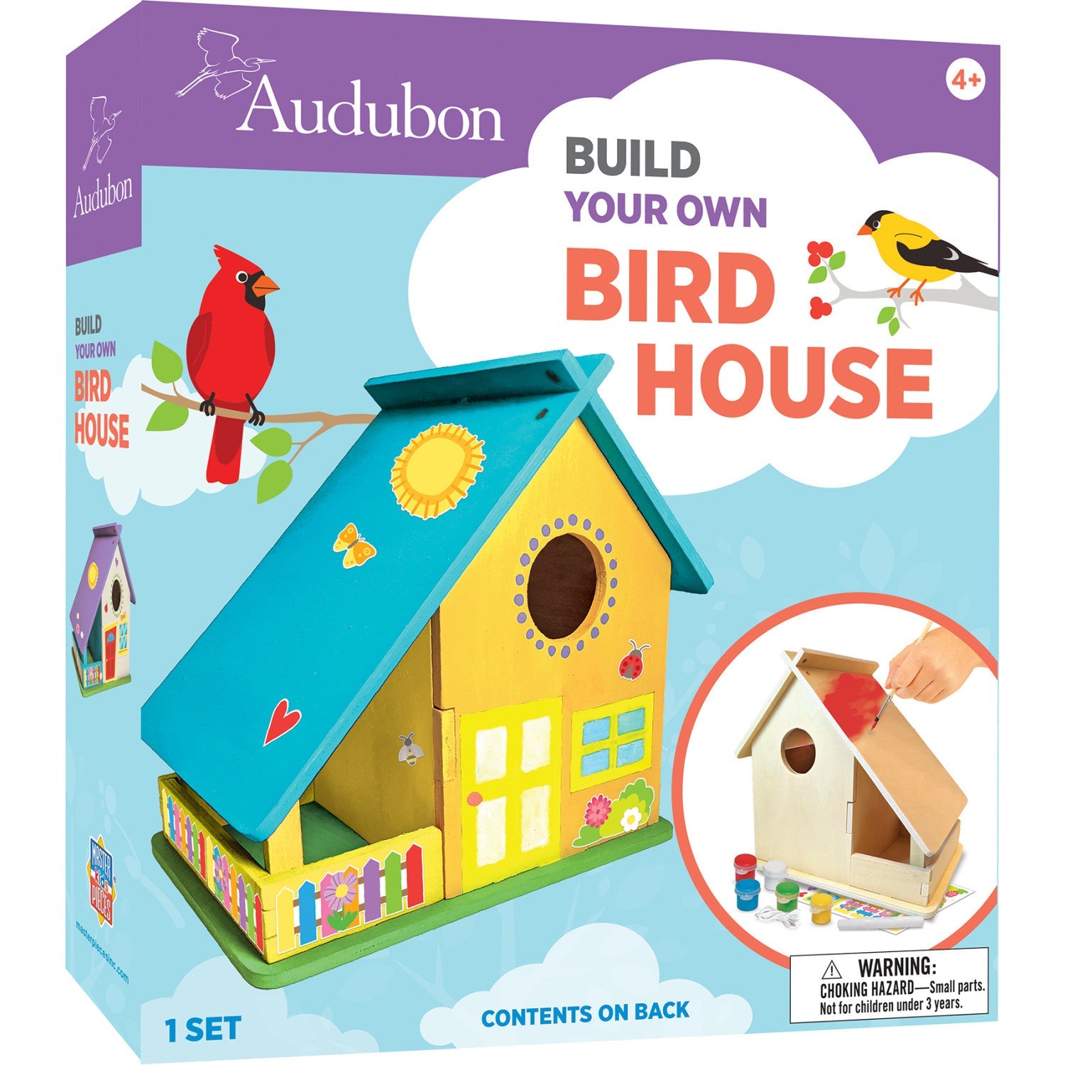 Audubon – Bird House Buildable Wood Craft & Paint Kit