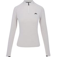 Ladies J. Lindeberg Steffi Midlayer Top Outerwear in Moonbeam / Melange