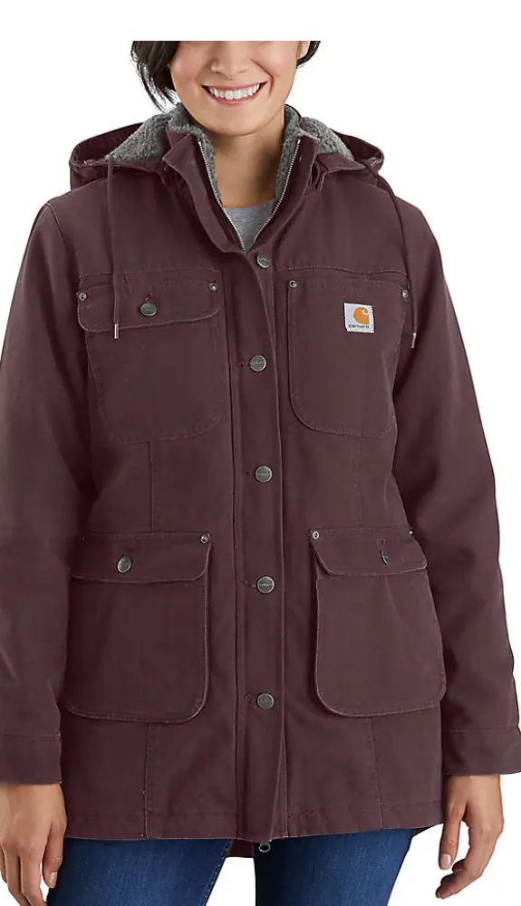 Carhartt Womens Loose Fit Washed Duck Coat 105512