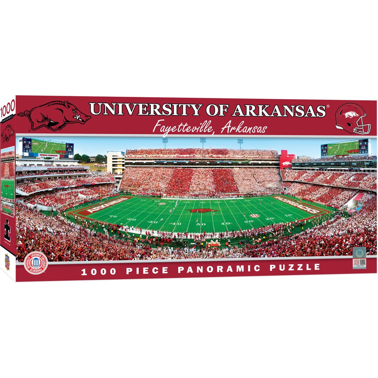 Arkansas Razorbacks – 1000 Piece Panoramic Jigsaw Puzzle