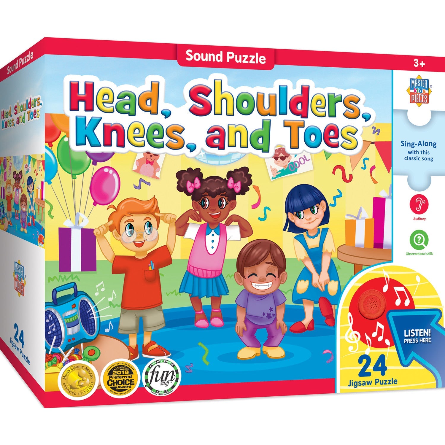 Head, Shoulders, Knees, & Toes – 24 Piece Sound Jigsaw Puzzle