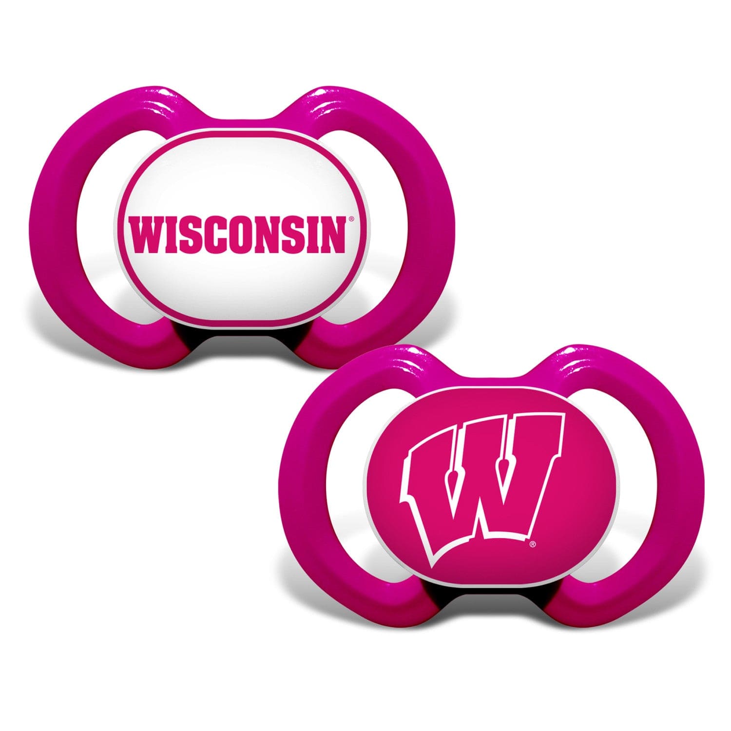 Wisconsin Badgers – Pink Pacifier 2-Pack