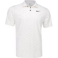 Nike DF Tour Print Shirt in White / Black