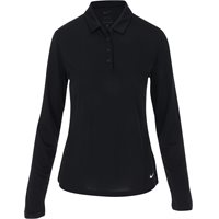 Ladies Nike Dri-FIT Victory L/S Solid Shirt in Black / White