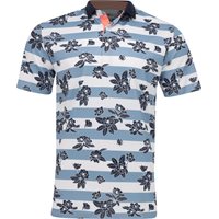 Puma Pique Garden Shirt in Zen Blue / Deep Navy