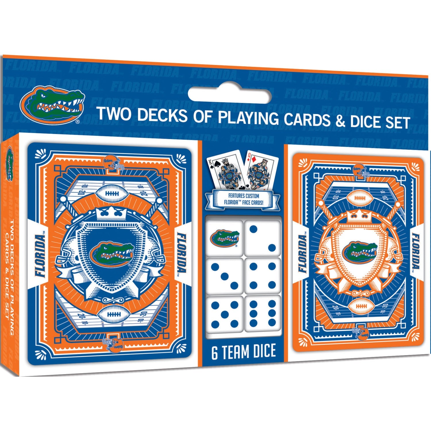 Florida Gators – 2-Pack Playing Cards & Dice Set