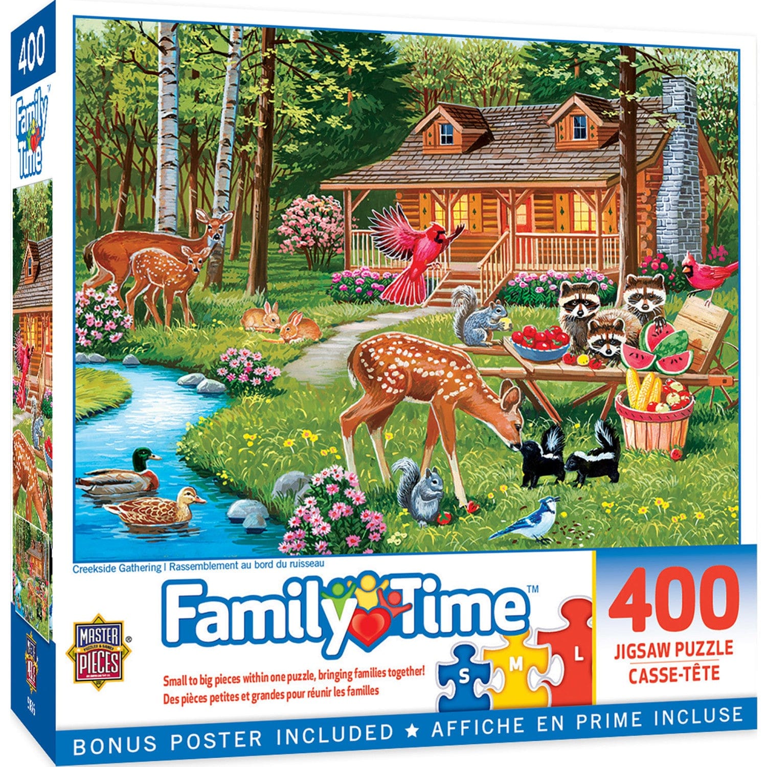 Family Time – Creekside Gathering 400 Piece Jigsaw Puzzle