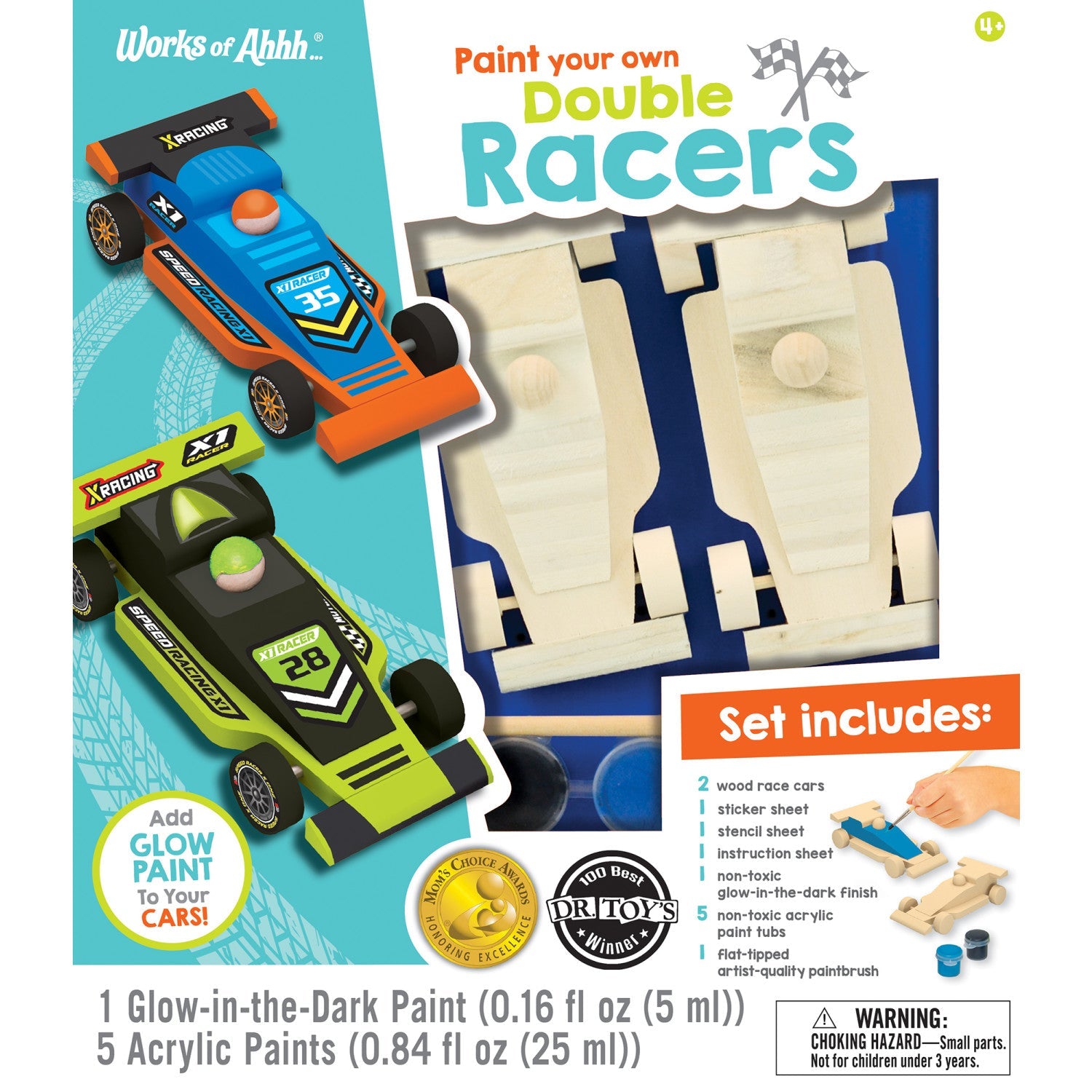 Double Racers Wood Craft & Paint Kit