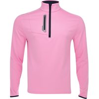 RLX Ralph Lauren Luxury Performance Driver 1/4 Zip Outerwear in Laguna Pink / Heather