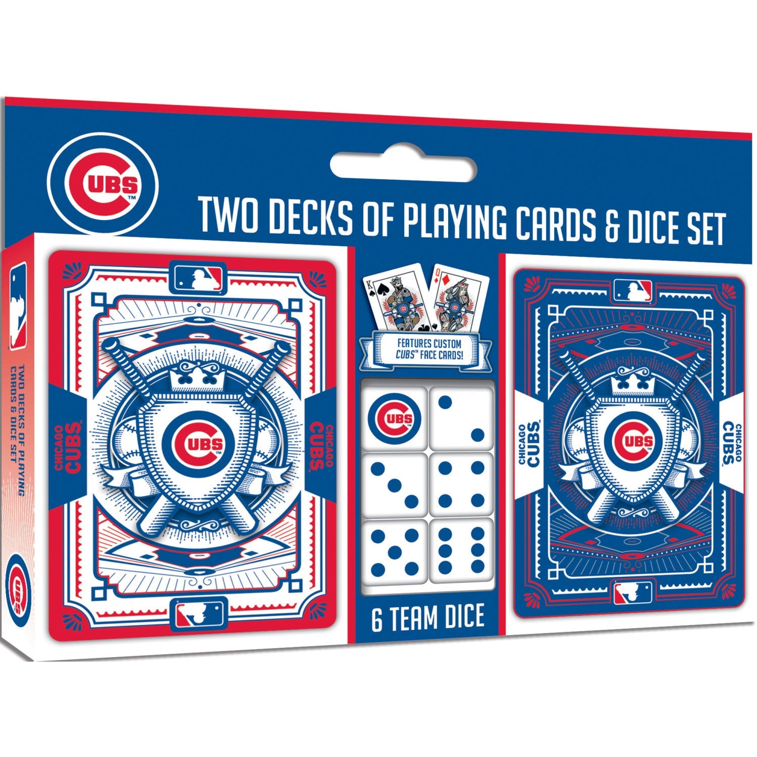 Chicago Cubs – 2-Pack Playing Cards & Dice Set