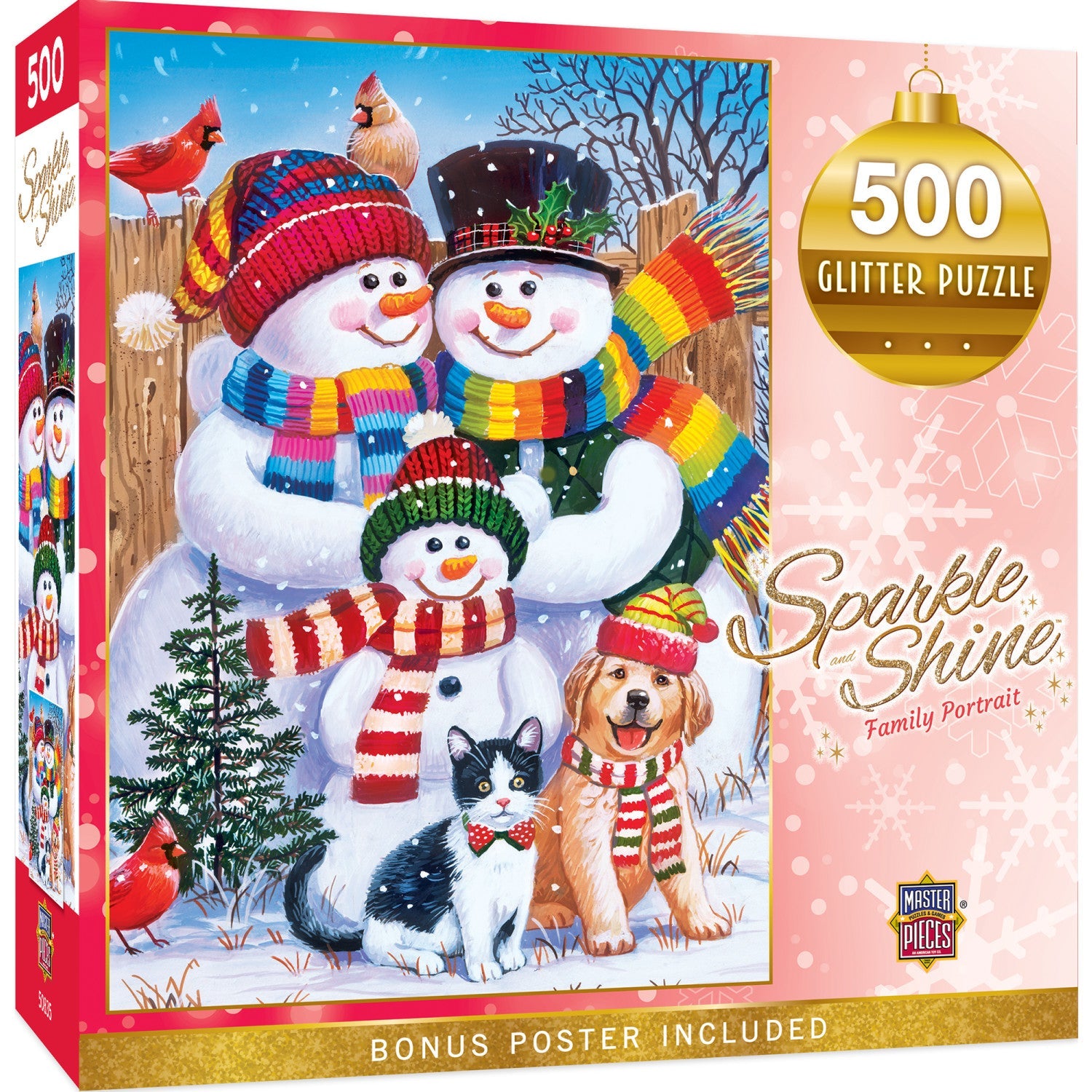 Sparkle & Shine – Family Portrait 500 Piece Glitter Jigsaw Puzzle