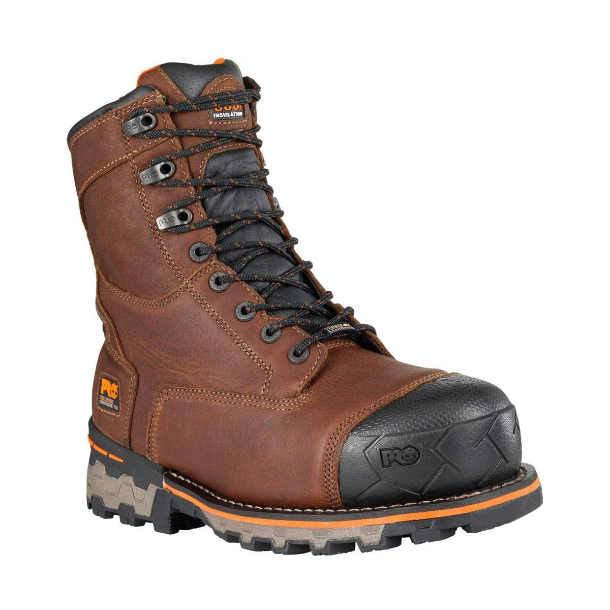 Timberland Pro Men’s 8 Inch Boondock Insulated Composite Toe Water Proof Work Boots – Brown