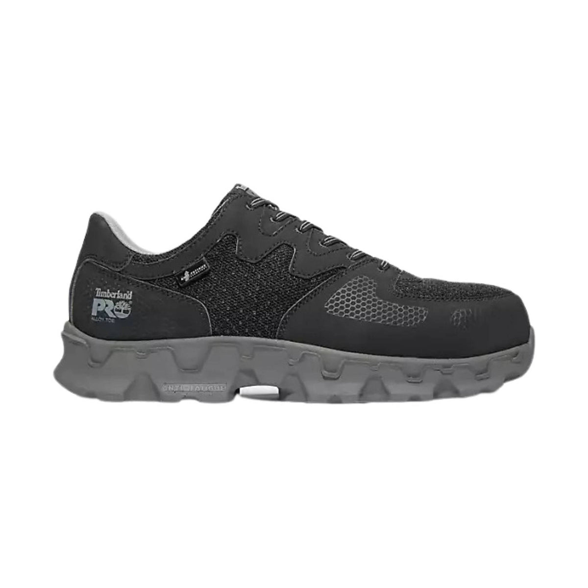 Timberland PRO Men’s Powertrain Alloy Toe ESD Work Shoes – Black/Grey