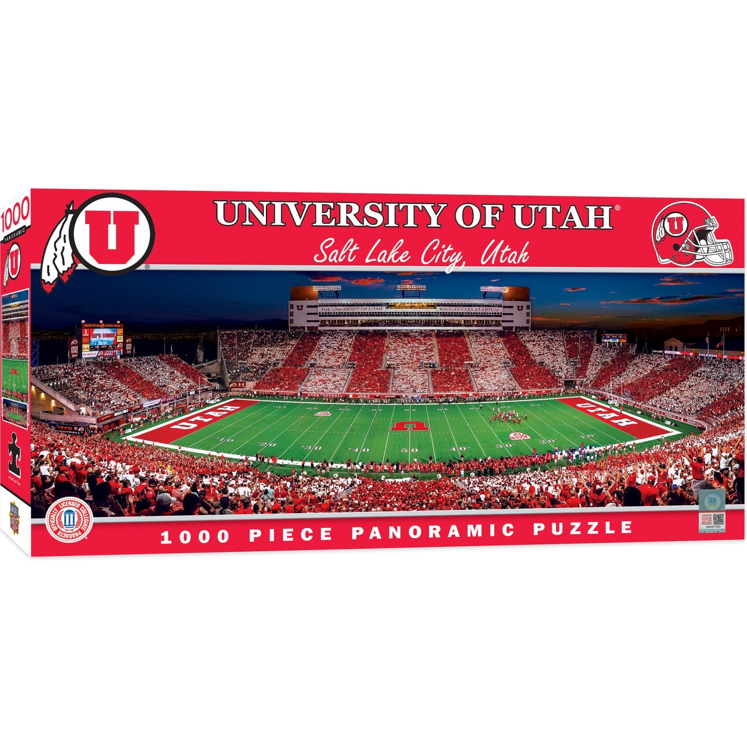 Utah Utes – 1000 Piece Panoramic Jigsaw Puzzle