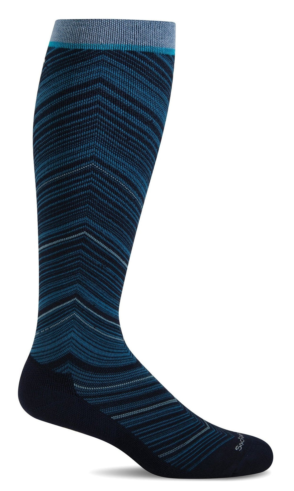 Women’s Full Flattery Moderate Graduated Compression Socks – Wide Calf Fit by Sockwell Socks