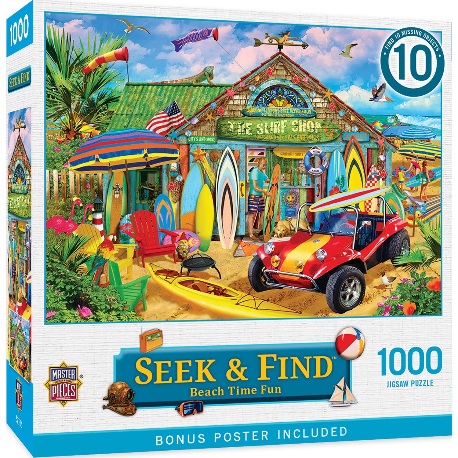 Seek & Find – Beach Time Fun 1000 Piece Jigsaw Puzzle