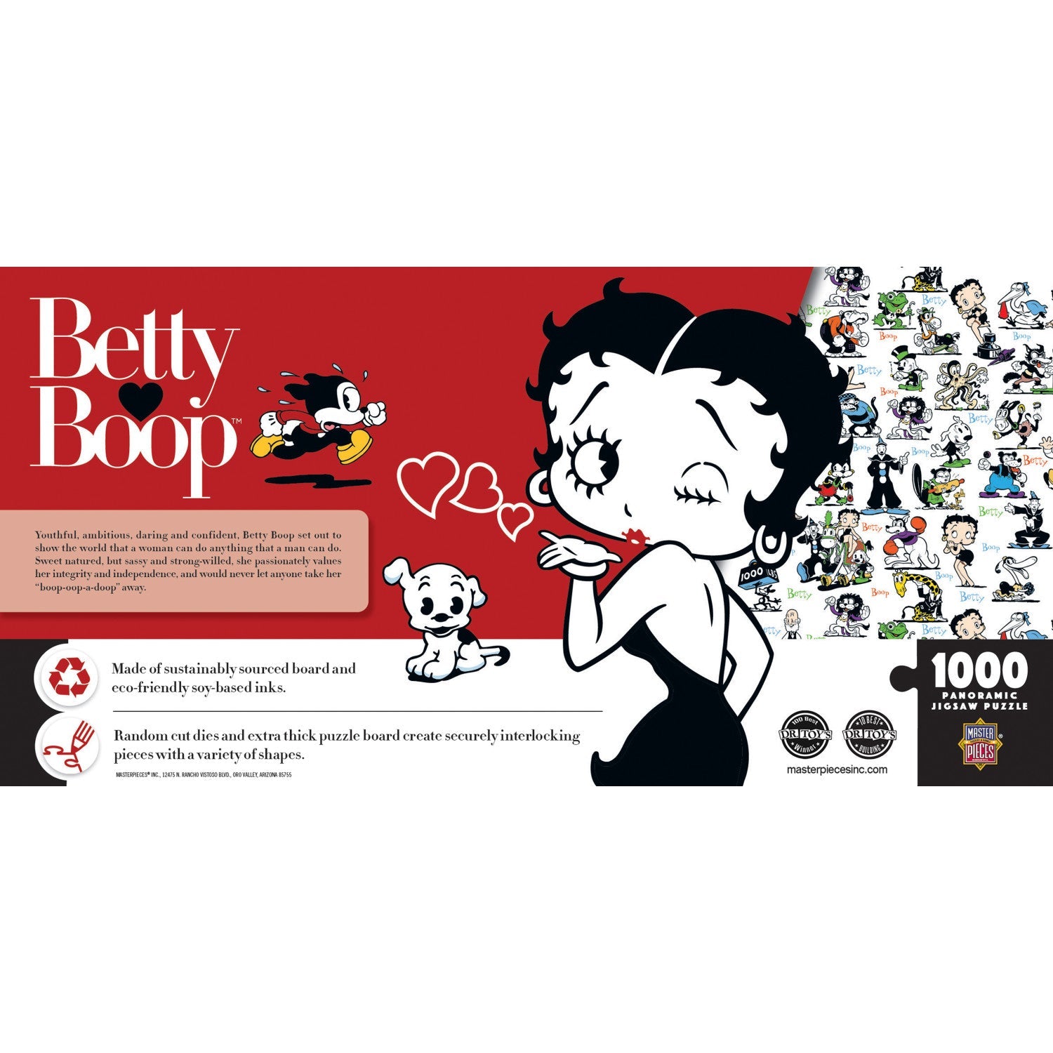 Betty Boop – 1000 Piece Panoramic Jigsaw Puzzle