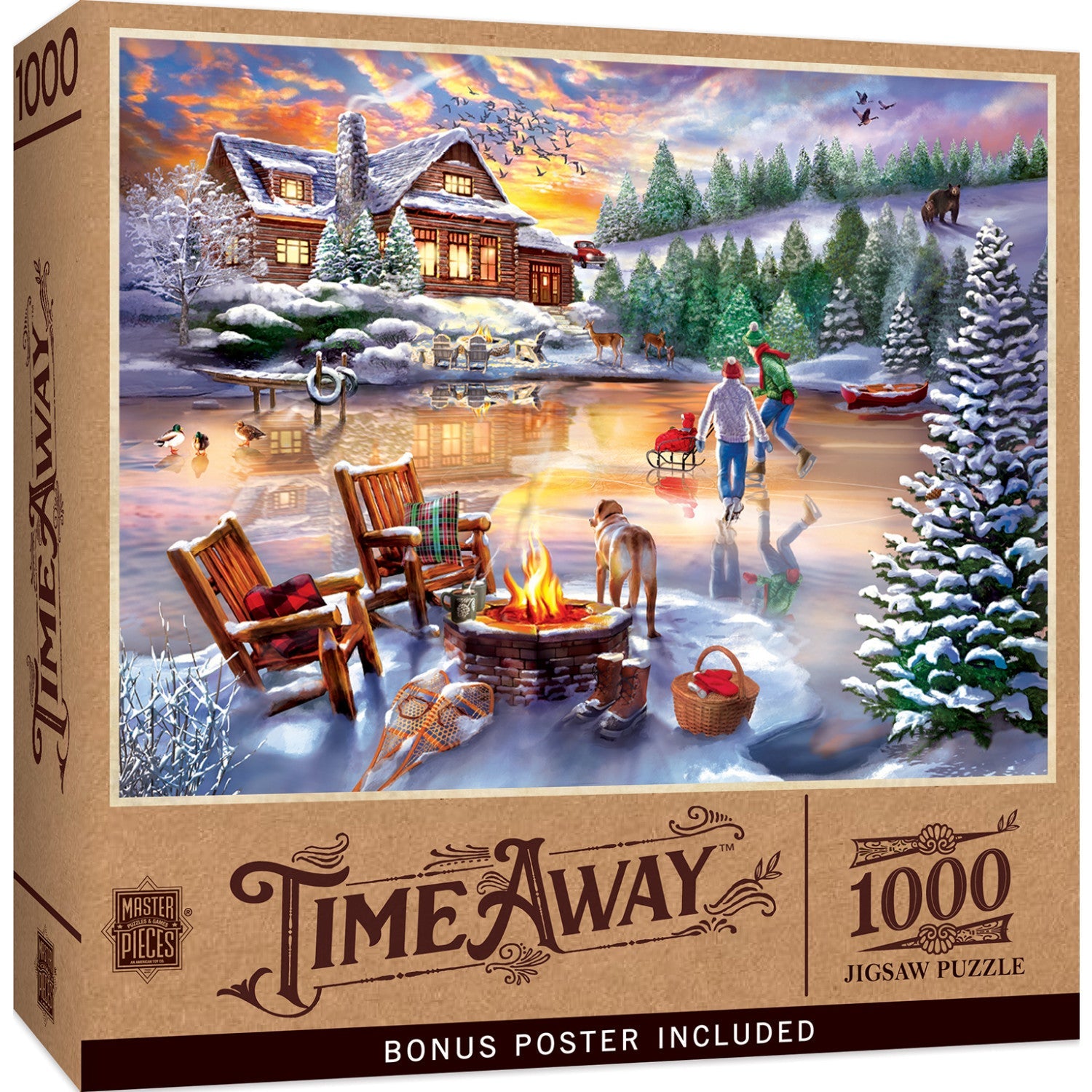 Time Away – An Evening Skate 1000 Piece Jigsaw Puzzle